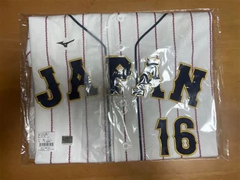 SHOHEI OHTANI 2023 WBC SAMURAI JAPAN Replica Home Uniform L Size Mizuno