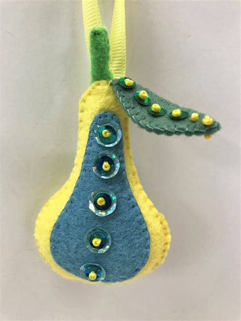 Partridge In A Pear Tree Ornaments Handmade Felt Christmas | Etsy