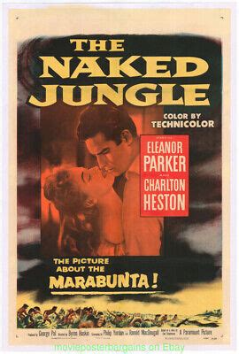 The Naked Jungle Movie Poster Charlton Heston One Sheet V Fine