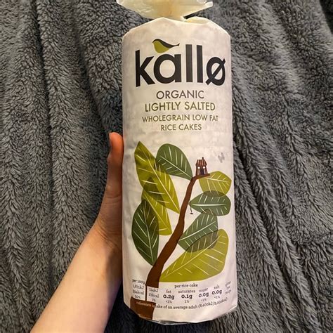 Kallo Organic Lightly Salted Wholegrain Low Fat Rice Cakes Review Abillion