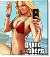 Grand Theft Auto V Girl Bikini Beach Girl Selfie Gta V Digital Art By Katelyn Smith Pixels