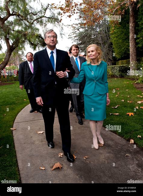 Jan 06 2013 Yorba Linda California U S Tricia Nixon Cox And Her Husband Edward F Cox