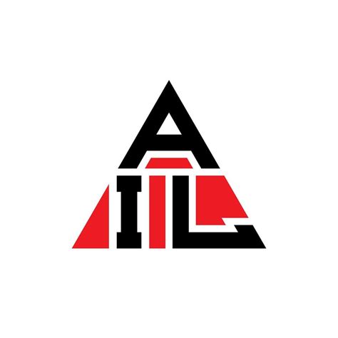 AIL triangle letter logo design with triangle shape. AIL triangle logo ...