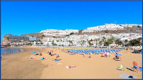 Puerto Rico Gran Canaria Beach Harbour February Youtube