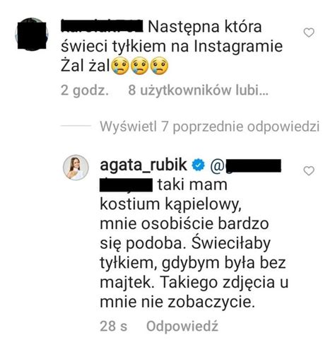 Agata Rubik T Umaczy Si Ze Zdj Cia W Bikini Wieci Abym Ty Kiem Gdybym By A Bez Majtek