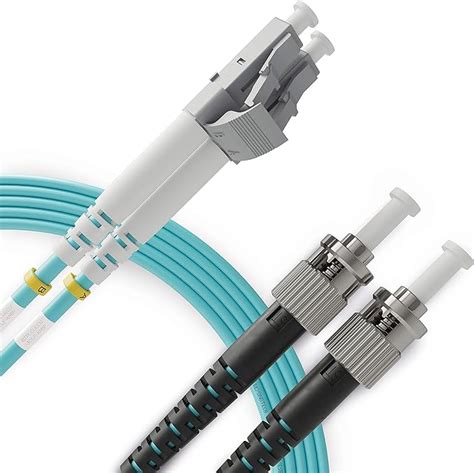 Cable De Conexi N De Fibra Multimodo D Plex Om Gb Aqua Color