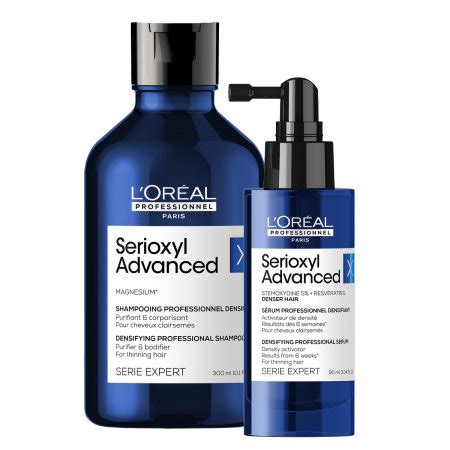 Loreal Serioxyl Advanced, zestaw XL zagęszczający włosy, szampon ...