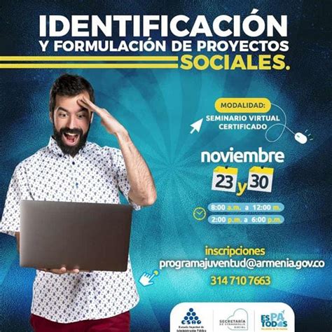 Seminario Virtual Gratis Sobre Formulación De Proyectos Sociales Alcaldía De Armenia