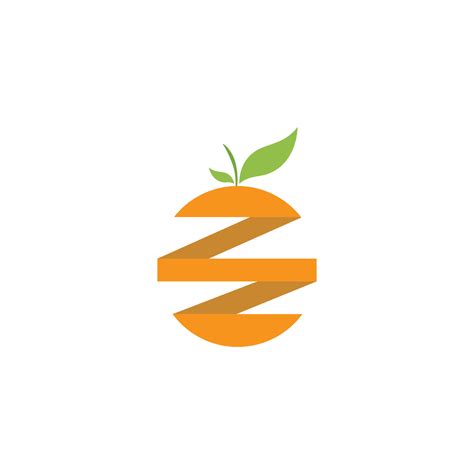 Orange logo design 13059827 Vector Art at Vecteezy