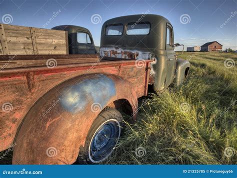 Vintage Farm Trucks Stock Image Image Of Junk Rust 21325785