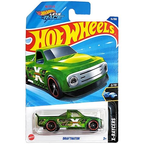 Hot Wheels Básico Mattel Hot Wheels Let s Race X Raycers Draftnator Lote A Shopee Brasil