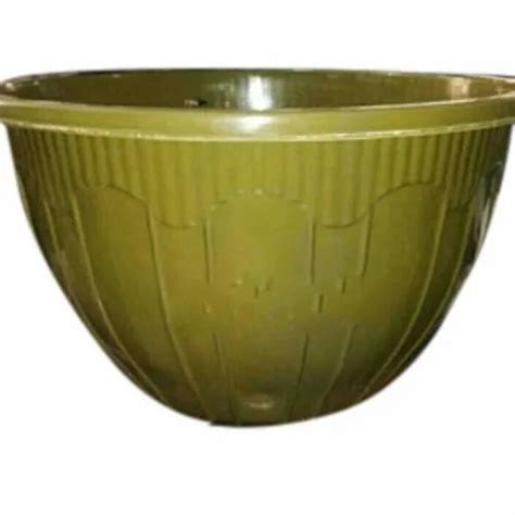 Satin Pp Green Plastic Water Lotus Tub Capacity L Size Inch