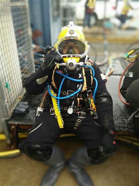 Commercial Diving In Hot Water Suit With Kirby Morgan Diving Scuba Diving Equipment