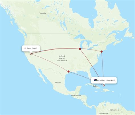 Flights From Reno To Providenciales Rno To Pls Flight Routes