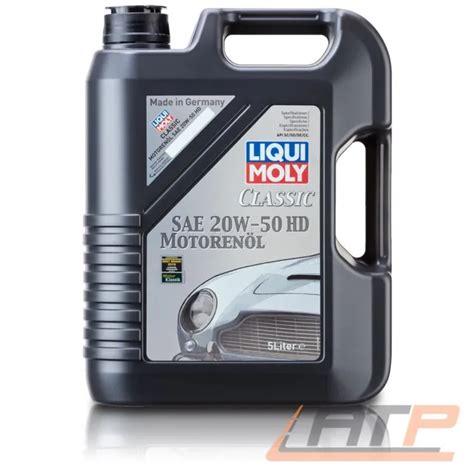 5 L LITER LIQUI MOLY Classic SAE 20W 50 HD MOTOR ÖL MOTOREN ÖL EUR 61