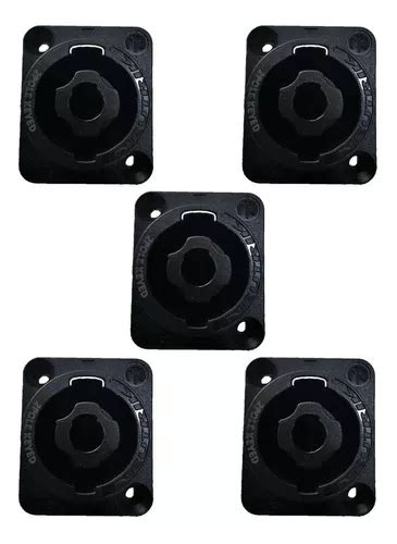 Set 5pz Jack Speakon Neutrik Dos Polos Nl2mp Genuino