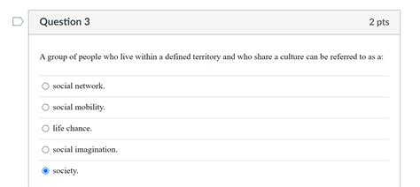 Solved Question Ptsa Group Of People Who Live Within A Chegg