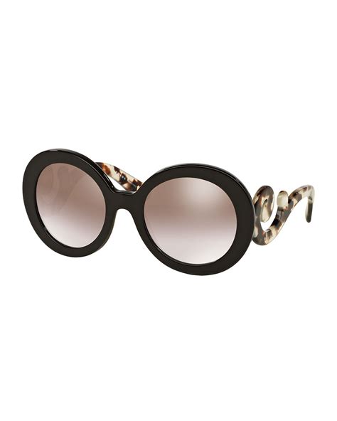 Prada Baroque Swirl Arm Sunglasses