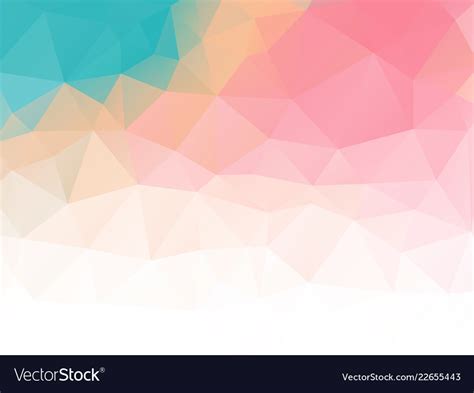 Triangular abstract background pastel colored Vector Image