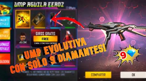 Como Sacar La Ump Evolutiva Con Diamantes Ruleta Magica Freefire