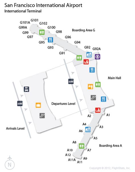 SFO Airport Terminal Map