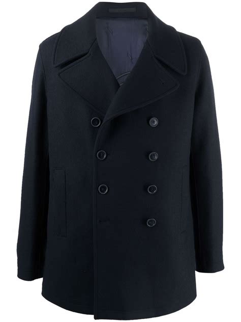 Giorgio Armani Double Breasted Wool Coat Farfetch