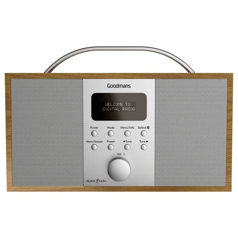 Goodmans Wooden DAB Radio With Bluetooth Electricals Radios B M