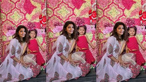 Anushka Sharmas Daughter Vamika Looks So Cute Revealing Her Face For