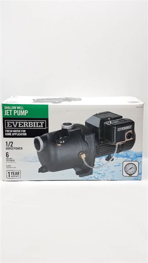 Everbilt 1 2 HP Shallow Well Jet Pump J100A3 EBay