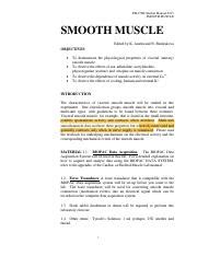 Psl Smooth Muscle Lab Instructions Pdf Psl H Student Manual