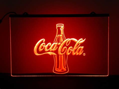 Coke Coca Cola Led Sign Light Neon Acrylic Carved Hanging Etsy