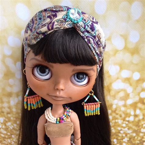 African Blythe Custom Blythe Doll Custom Ntanda Ooak Blythe Tbl Factory Blythe Face Carving