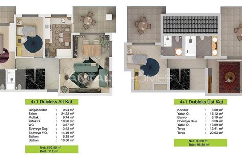 Duplex Apartments In Complex With Rich Facilities In Bursa