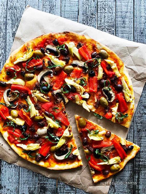 Vegan Sun Dried Tomato Pesto Pizza