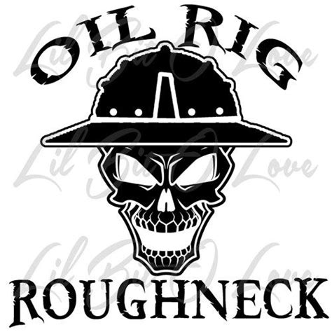 Oil Rig Roughneck Skull In Hard Hat Vinyl Decal Sticker Vehicle Coal