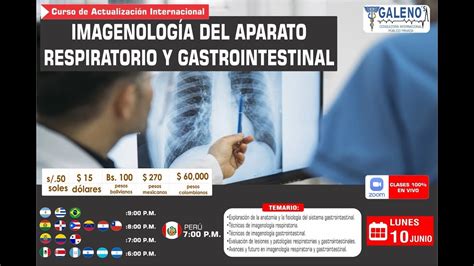 CURSO IMAGENOLOGÍA DEL APARATO RESPIRATORIO Y GASTROINTESTINAL YouTube