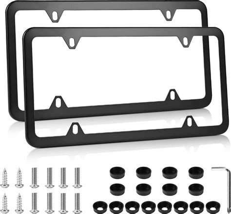 Amazon Premium Slim Style Stainless Steel License Plate Frame 4