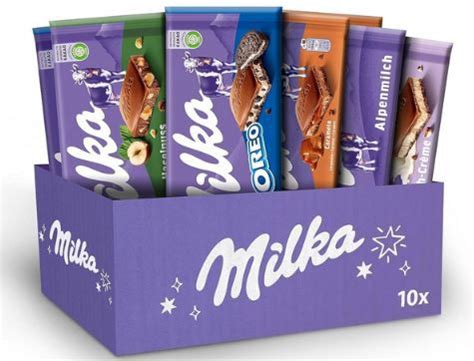 1Kg Milka Selection Box mit 10 Tafeln á 100g für 9 99 statt 13