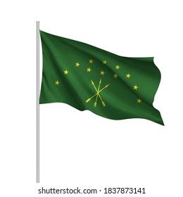 3d Rendering Flag Circassian Isolated On Stock Illustration 1837873141 | Shutterstock