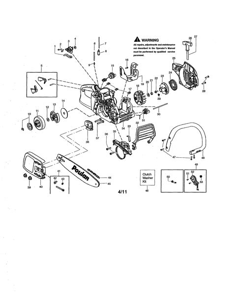 Poulan P3314 Parts Diagram Wiring Diagram