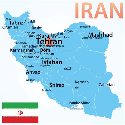 Iran Map - Guide of the World