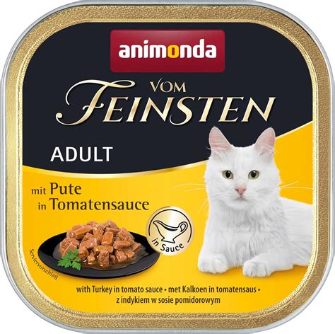 Animonda Vom Feinsten Nourriture Pour Chat Adulte Avec Dinde Sauce