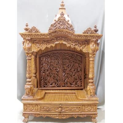 Wooden Pooja Mandir Make Your Pooja Room Appear Like A Temple ...