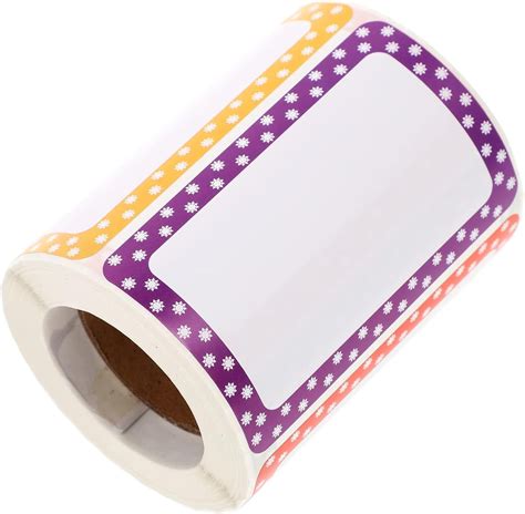 1 Roll Blank Label Stickers Roll of Stickers Small Sticker Labels Name ...