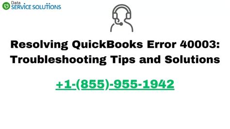 Ppt Resolving Quickbooks Error Troubleshooting Tips And