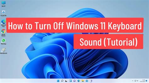 How To Turn Off Windows 11 Keyboard Sound Tutorial YouTube