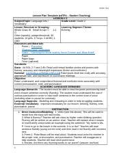 Fluency Lesson Plan Template Revised Docx EDUC 554 Lesson Plan