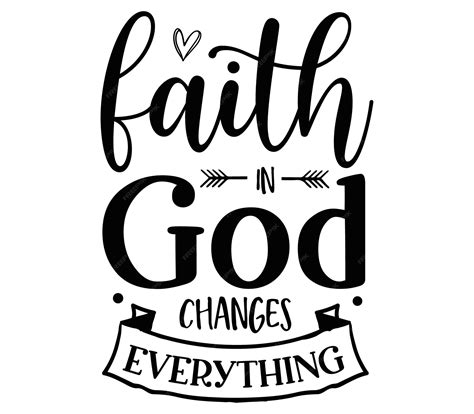 Premium Vector | A bible verse that says faith and god.