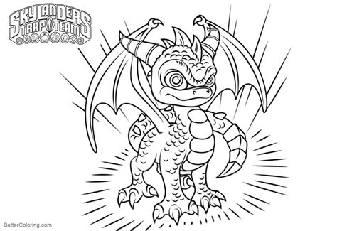 Skylanders Spyro Coloring Pages