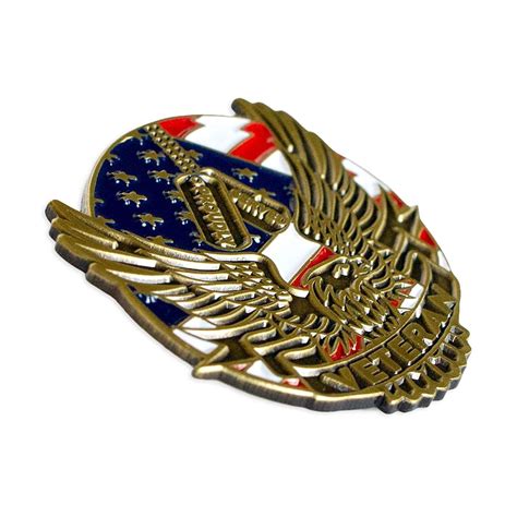 Pinmarts Proudly Served Veteran Eagle Patriotic Enamel Lapel Pin Read More Reviews Of The